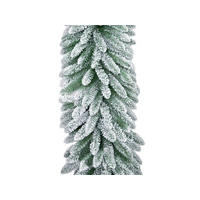 GIRLANDE Weihnachten Kunstschnee Viola ungeschmückt 270 cm - Weiß, Kunststoff (270cm) - LAALU