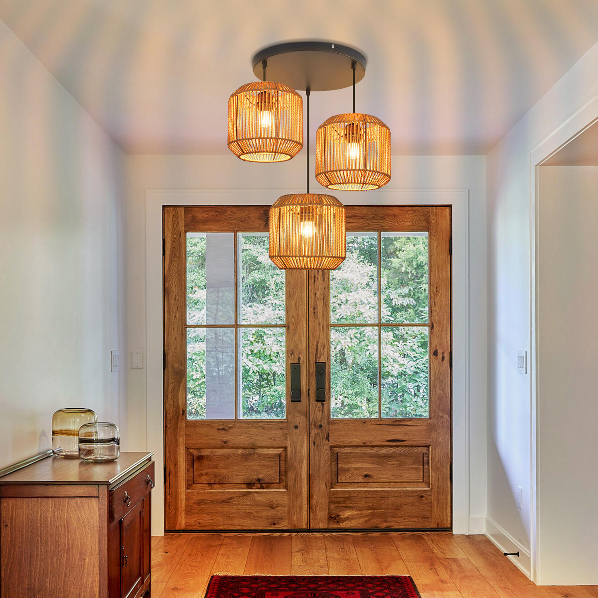 PENDELLEUCHTE Quentin 30/30/150 cm - Braun, Metall (30/30/150cm) - ZMH