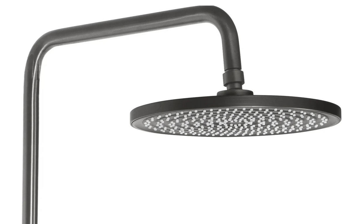 DUSCHGARNITUR Rea Savio Led Titanium - Titanfarben, Metall (28/120/13cm) - REA