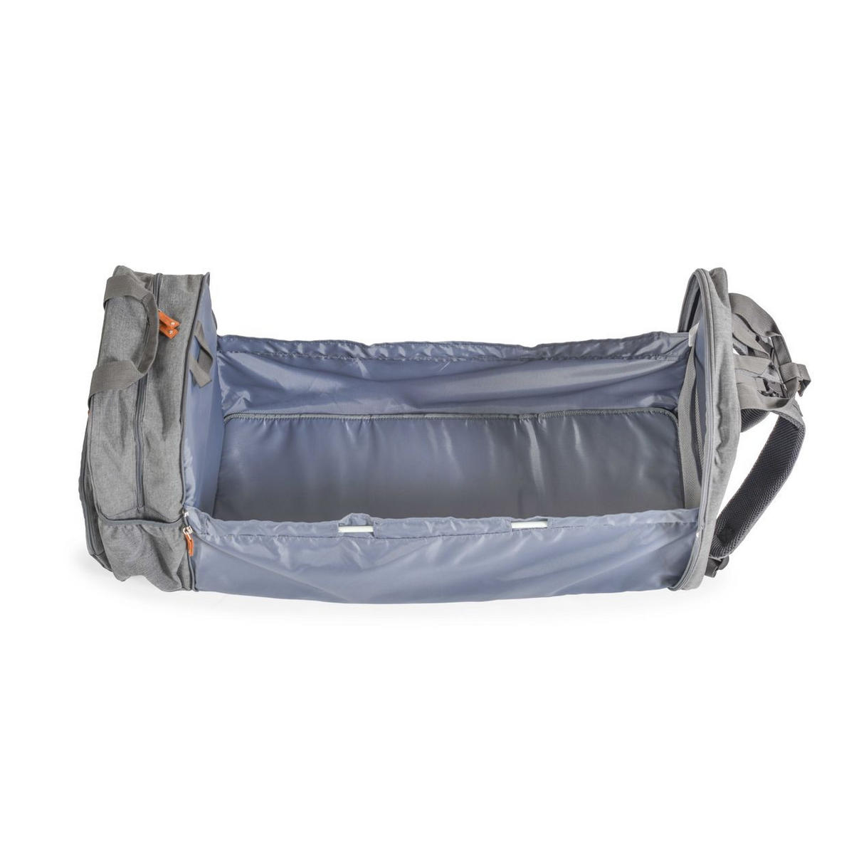 KINDERWAGENTASCHE Liana grau 2-in-1 Funktion, als Babybett nutzbar, als Rucksack verwendbar - Grau, Textil (31/43/9cm) - Cangaroo