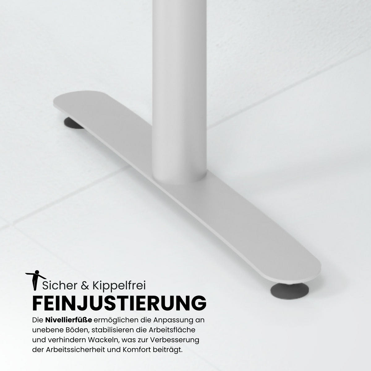 SCHREIBTISCH elektrisch Bluetooth & App XDLR 180/80/72 cm in Weiß/Weiß - Weiß, Holzwerkstoff (180/80/72cm) - bümö
