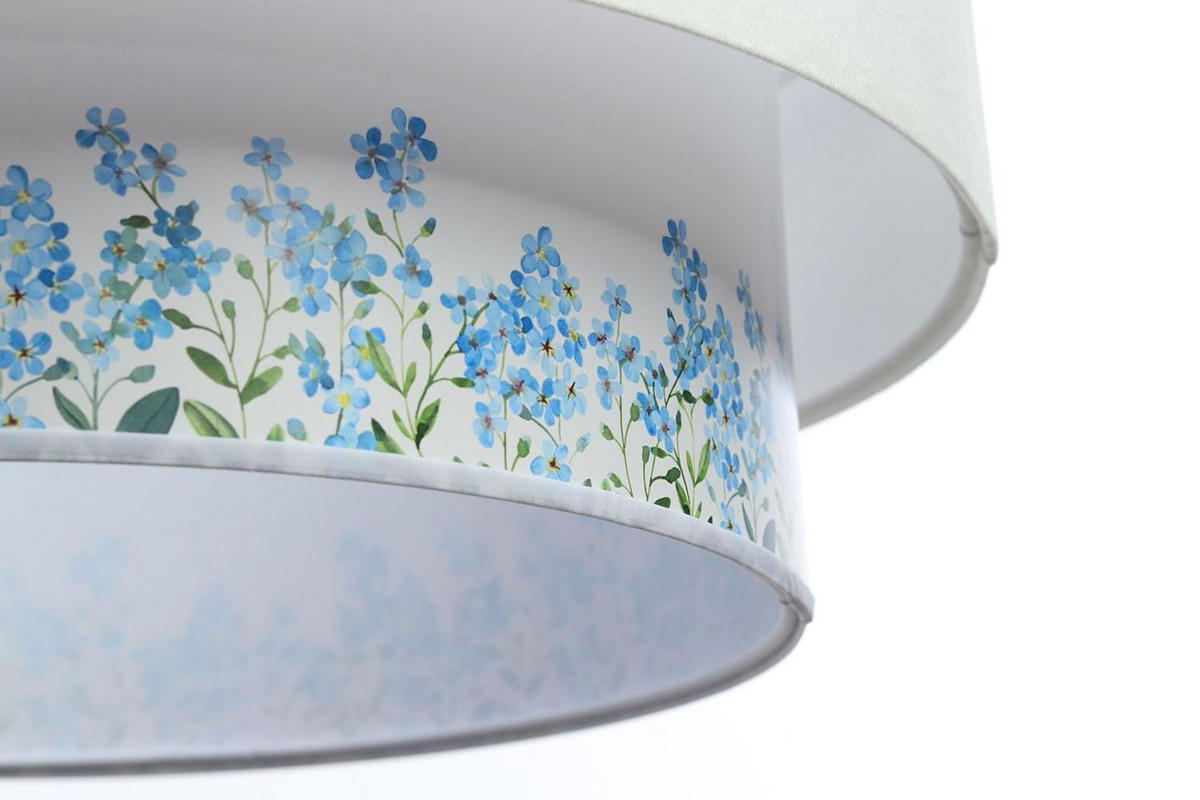 HÄNGELEUCHTE Blau 40/20 cm - Blau/Weiß, Kunststoff (40/1/20cm) - ONZENO
