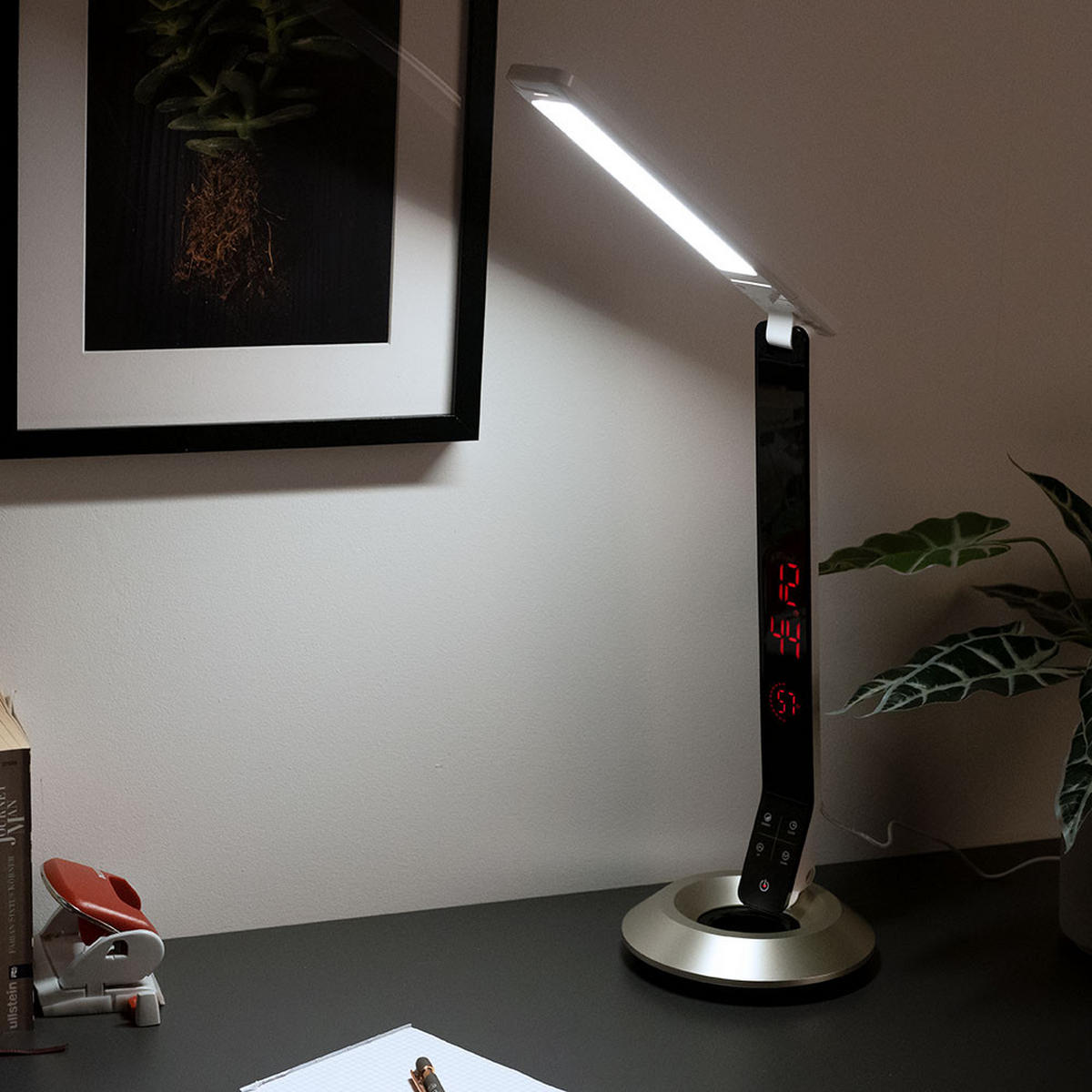 LED TISCHLEUCHTE Drina Aluminium Silber - Silberfarben, Metall (17.1/41/75cm) - Globo Lighting