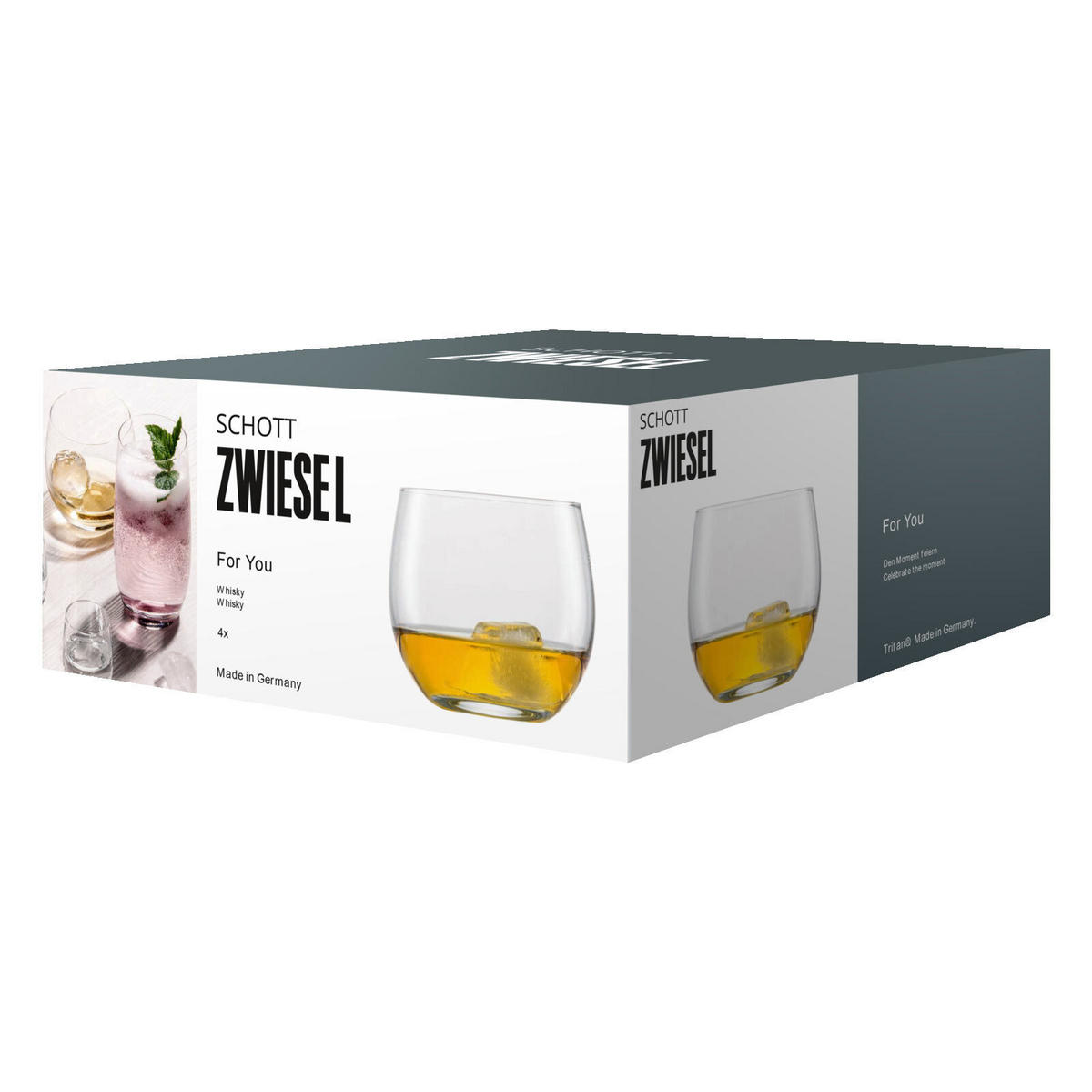 WHISKYBECHER For you transparent 400 ml 4er Set - Transparent, Glas (0.4L) - Schott Zwiesel