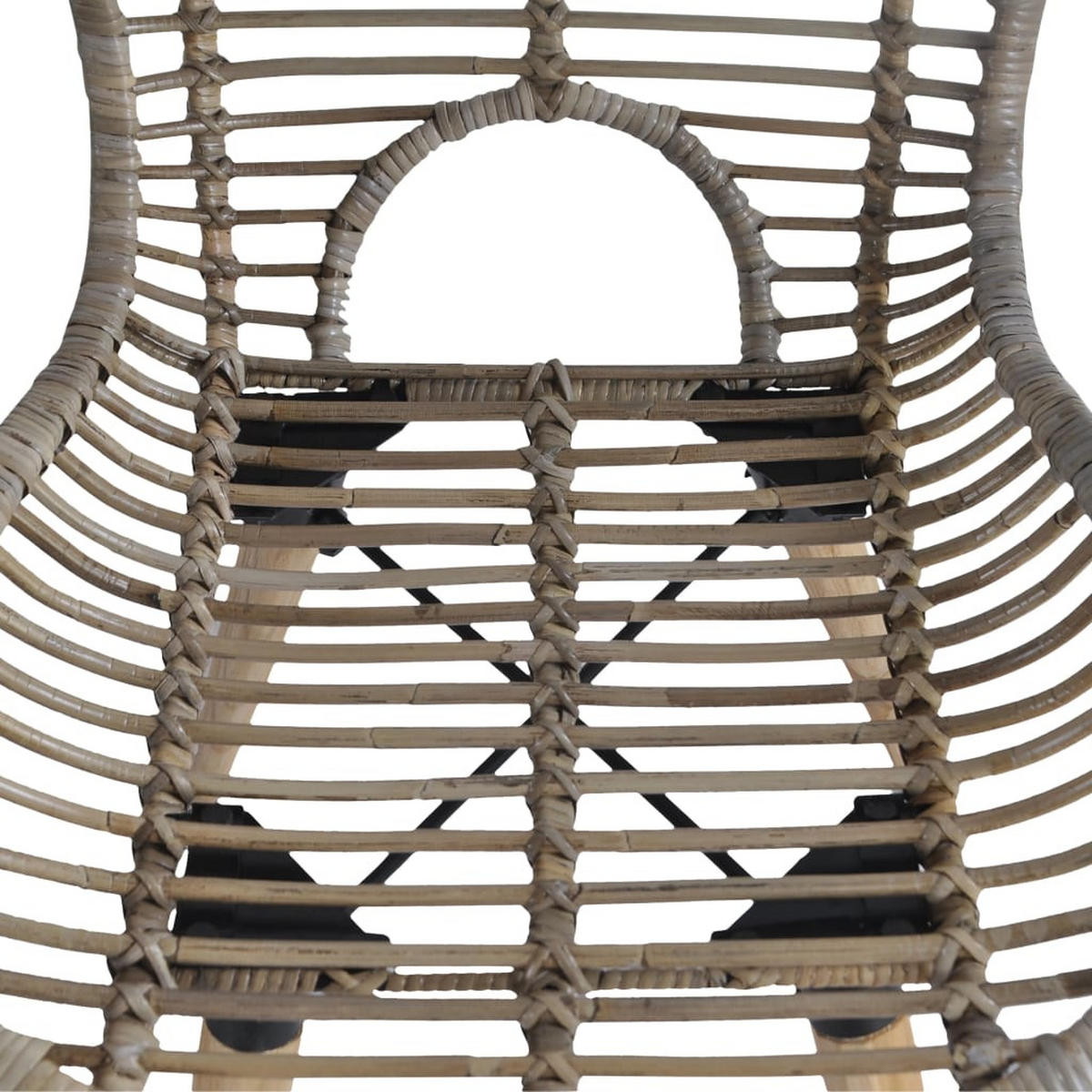 ESSZIMMERSTÜHLE 2 Stk. Braun Natürliches Rattan 48*64*85cm - Braun, Naturmaterialien (48/85/64cm) - ZMH