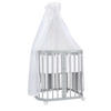 BABYBETT GREY, 7in1 mit Matratze - Weiß/Grau, Holz (73/123cm) - waldin