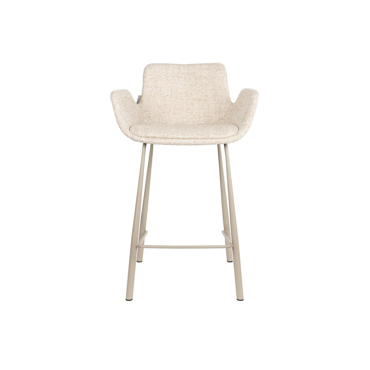 BARHOCKER Brit Rückenlehne 67,5 cm Beige - 2 er Set - Beige, Kunststoff (57/91.5/54cm) - Zuiver