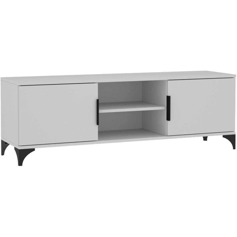 Beautysofa Lowboard Weiß 150x50x40 cm