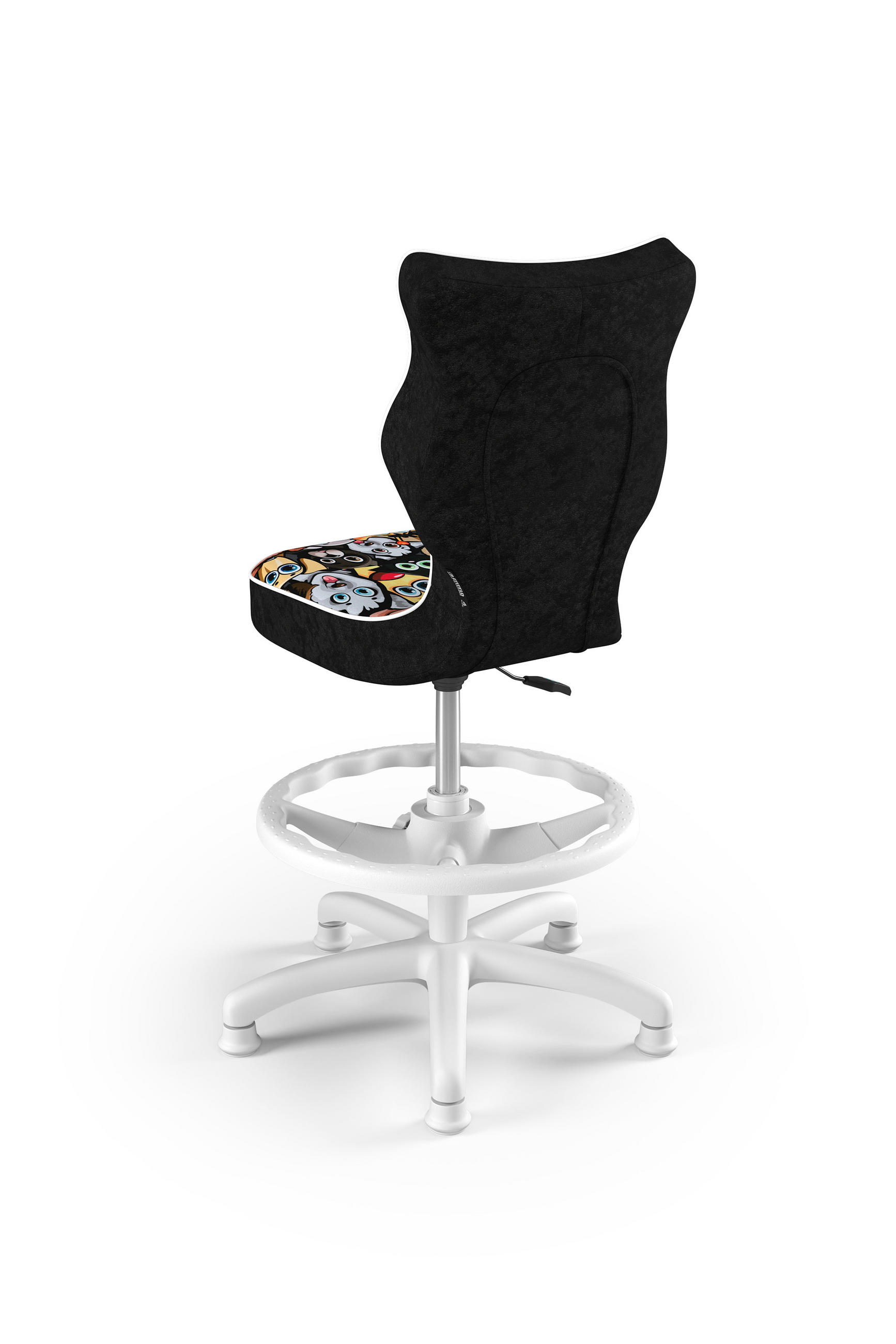 KINDERSTUHL Petit mit Fußstütze - Schwarz, Textil (66/90/66cm) - RAUMHIRSCH FURNITURE