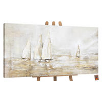 GEMÄLDE Sonnenblendung auf Keilrahmen 140x70 cm - Braun, Holz (140/70cm) - YS-art gallery