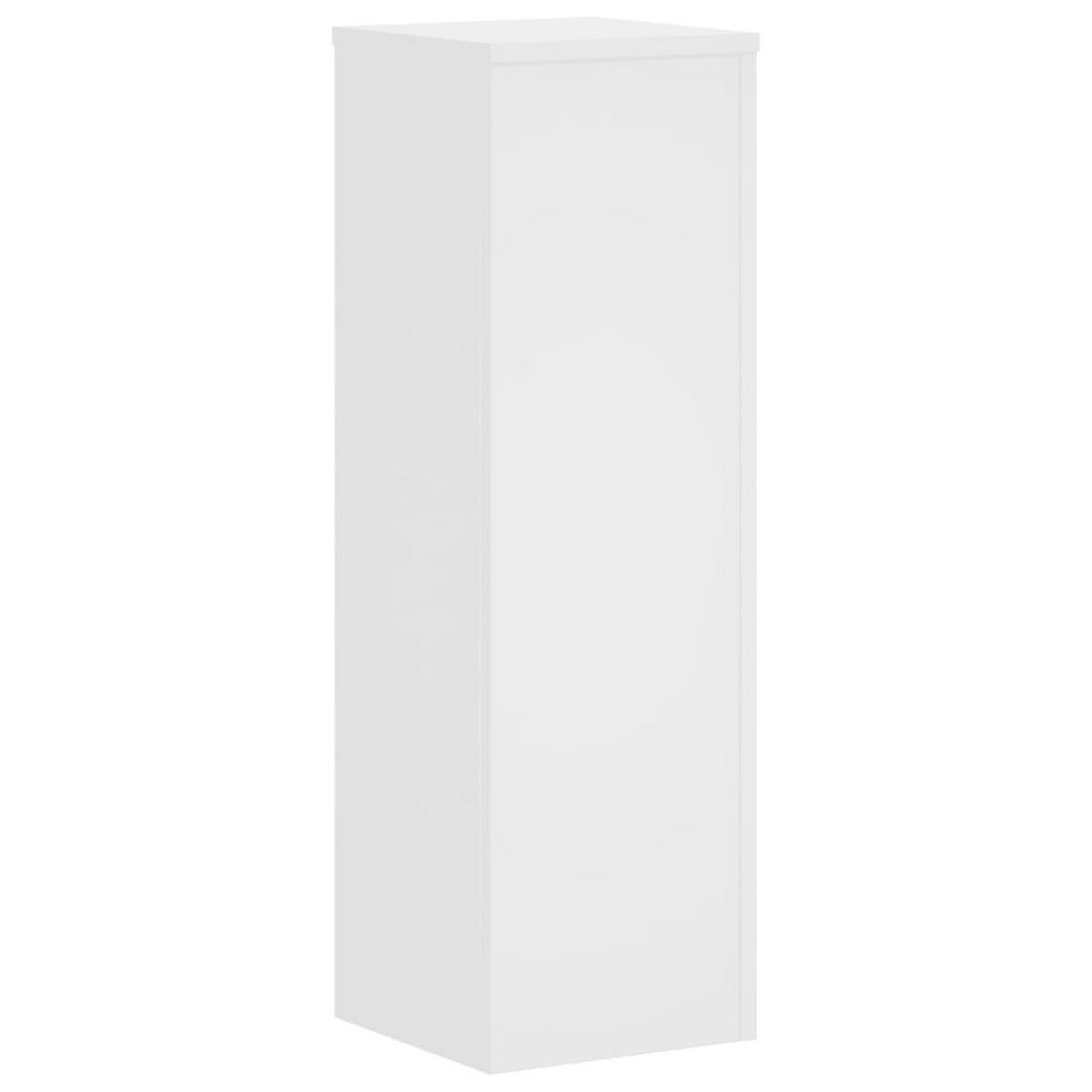 PFLANZENSTÄNDER 2er Set Weiss 25/25/80 Cm Holzwerkstoff - Weiß, Holzwerkstoff (25/80/25cm) - vidaXL