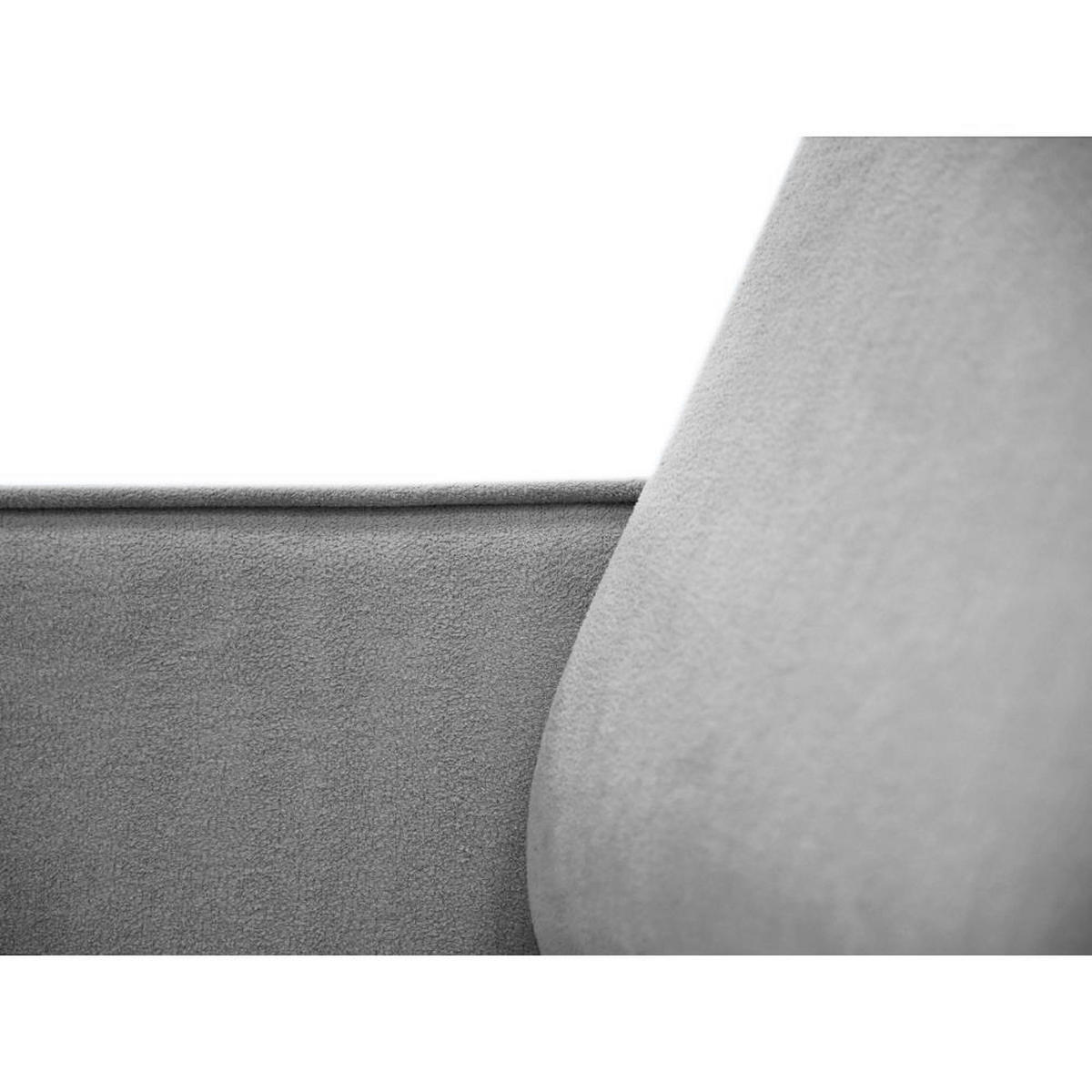 ECKSOFA ohne Schlaffunktion Pedro L hellgrau links - Hellgrau/Schwarz, Kunststoff/Textil (267/170cm) - Beautysofa