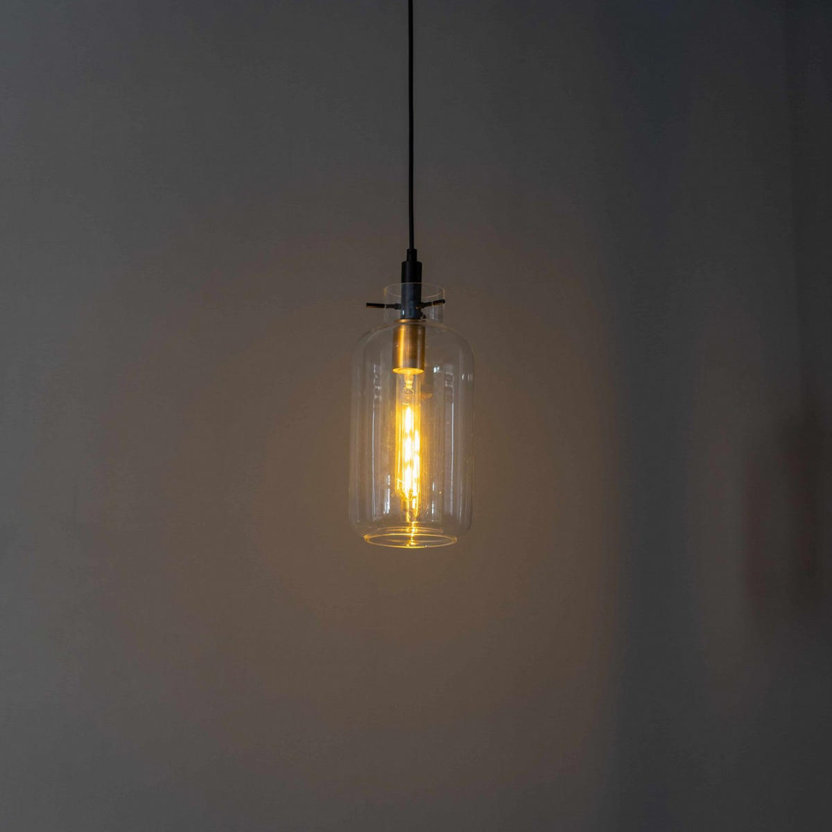 HÄNGELEUCHTE Moses, Transparant, 32cm - Transparent, Glas (15/15/32cm) - KOSILUM