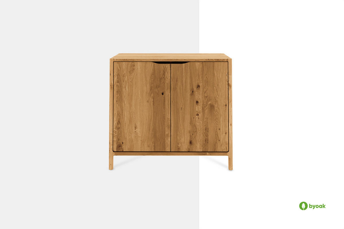 KOMMODE PAUL Wildeiche - Wildeiche, Holz (95/80/50cm) - byoak