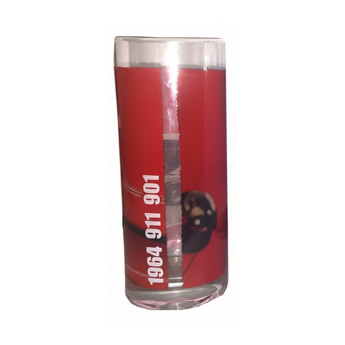 LONGDRINKGLAS 911 901 Rot 300 ml, Kristallglas, Sammlerglas, Trinkglas, Design Glas, Whiskyglas, Cocktailglas, Küchenzubehör, Geschenkidee - Multicolor, Glas (0.3L) - Porsche