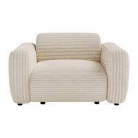 SESSEL mit gerader Rückenlehne - 1 Person - stoff - beige Pogni - Beige, Textil (130/67/97cm) - Vente-Unique