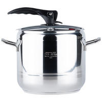 SCHNELLKOCHTOPF Profi silber - Silberfarben, Metall (7L) - Orion 