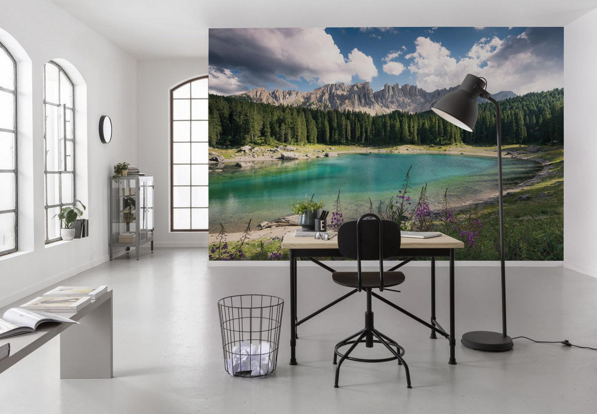 FOTOTAPETE Landschaft 450 x 280 cm - Grün, Papier (450/280cm) - Sanders & Sanders
