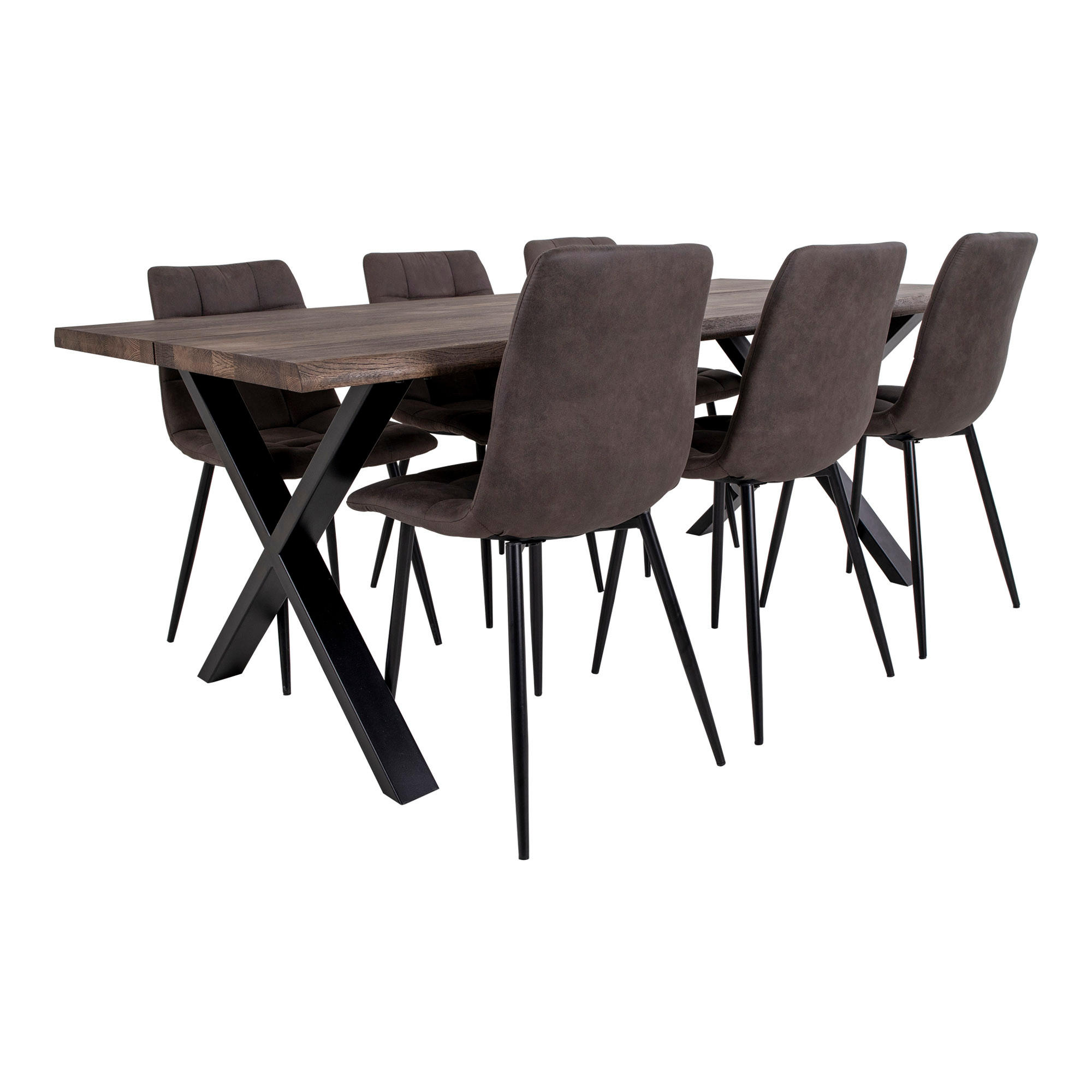 TISCHGRUPPE Braun - Braun, Holzwerkstoff (95/76/200cm) - ebuy24