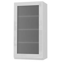 HÄNGESCHRANK Florence W4S/50 Weiß / RAL 9003 signalweiß HG 50 / 32,5 / 96cm - Türanschlag rechts - Weiß Hochglanz/Weiß, Holz/Holzwerkstoff (50/96/32.5cm) - Feldmann-Wohnen