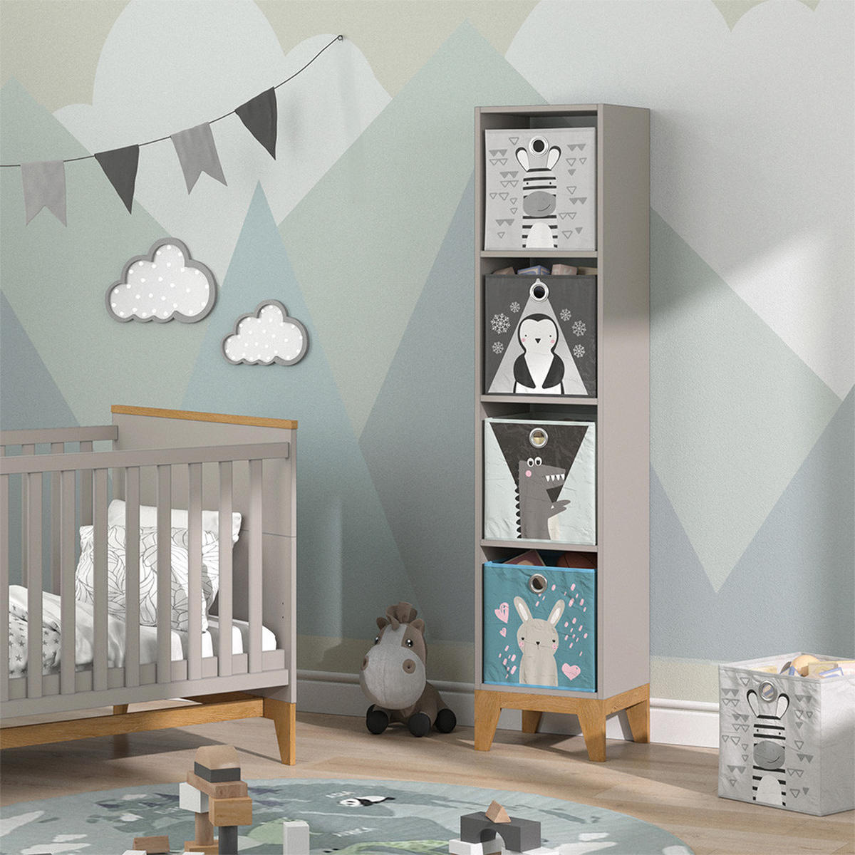 KINDERREGAL Malia Cashmere-Eiche 35.2 x 159.5 cm - Kaschmir, Holzwerkstoff (35.2/159.5/30cm) - VitaliSpa