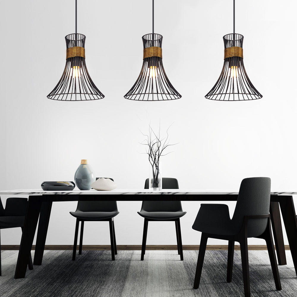 LED HÄNGELEUCHTE Stäbe Schwarz Gold - Schwarz, Metall (80/22/120cm) - Globo Lighting