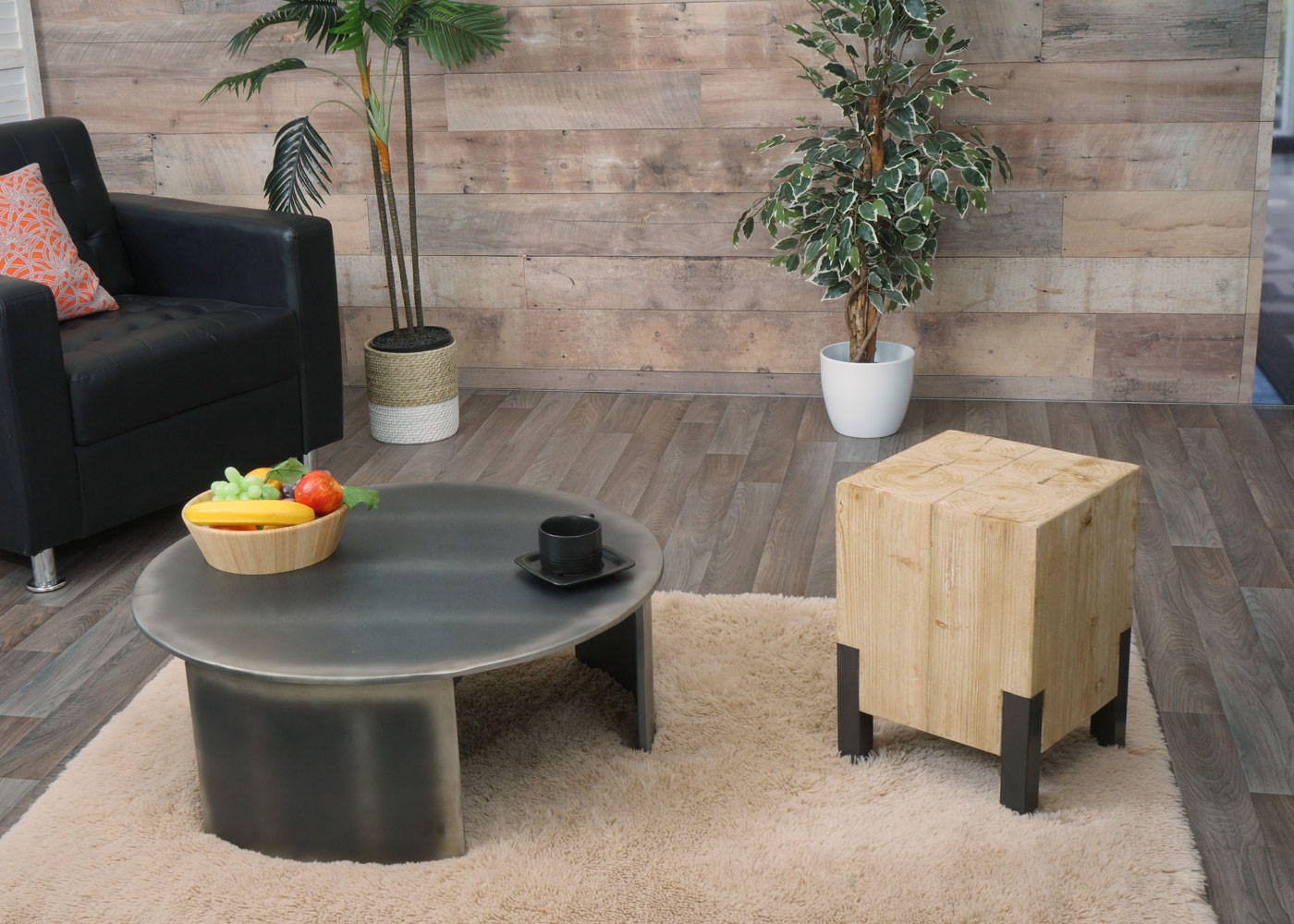 HOCKER Braun - Braun, Holz (32/46/32cm) - MCW