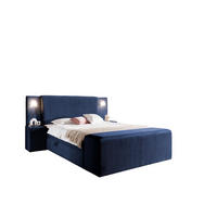BOXBETT Marten überlänge Set.4 - Dunkelblau, Holzwerkstoff/Textil (120/220cm) - Fun Möbel