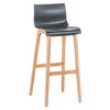 BARHOCKER DELHI Grau Holz - Grau, Holz (41/101/46cm) - DELUKE