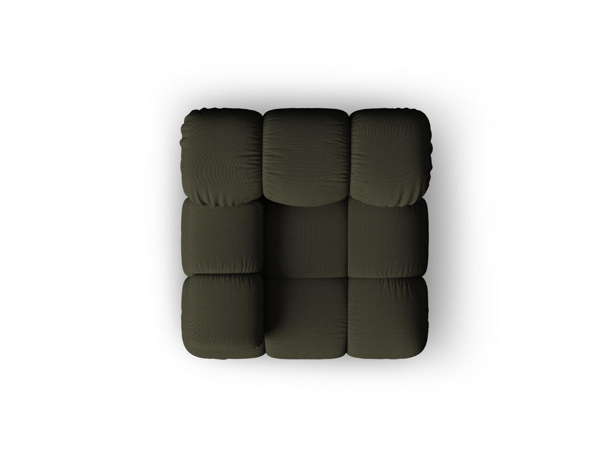 MODUL links Bellis aus 3D-Stoff amazonasgrün - Waldgrün, Textil (94/70/94cm) - Micadoni