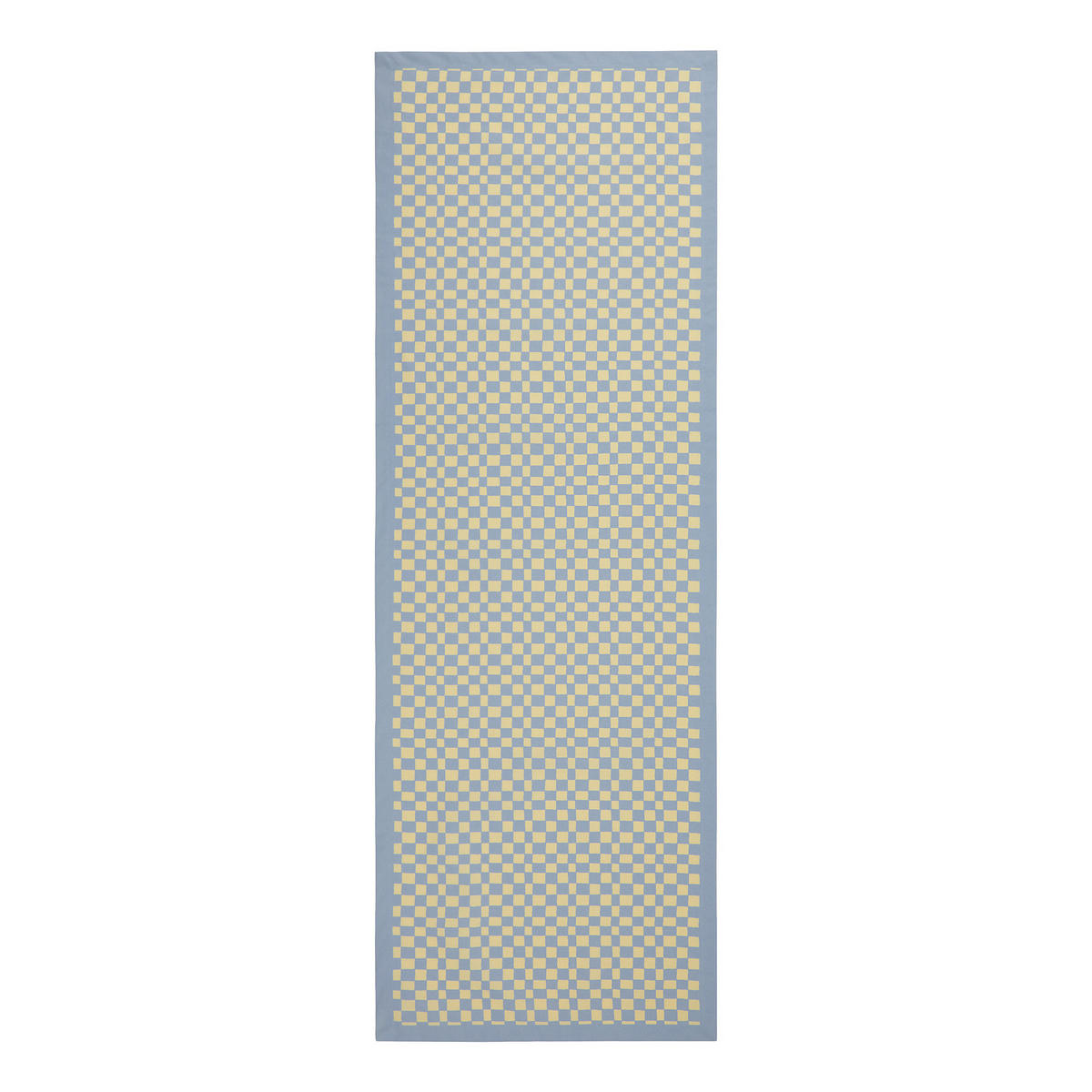 TISCHLÄUFER Checker Style 50x160 cm - Hellblau, Textil (160/50cm) - BUTLERS