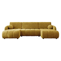 WOHNLANDSCHAFT Zara LC2rLC - Schwarz/Rosa, Holz/Kunststoff (318/88/160cm) - MIRJAN24