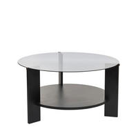 COUCHTISCH - Glas - Schwarz - Schwarz, Glas (75/75/40cm) - Drawer