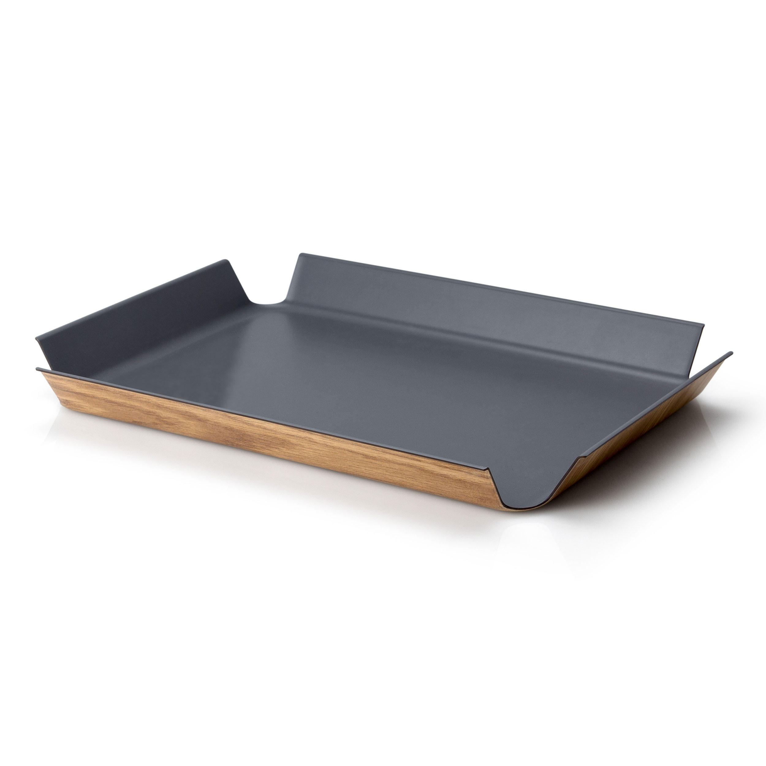 SERVIERTABLETT, Grau, 41 x 29.5 cm - Grau, Naturmaterialien (30/5/41cm) - Continenta