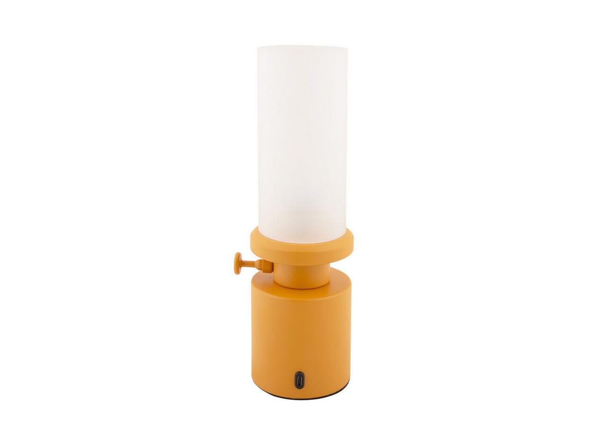 TISCHLAMPE Camp LED 7.8/7.8/29.5 cm - Gelb, Metall (7.8/7.8/29.5cm) - Leitmotiv