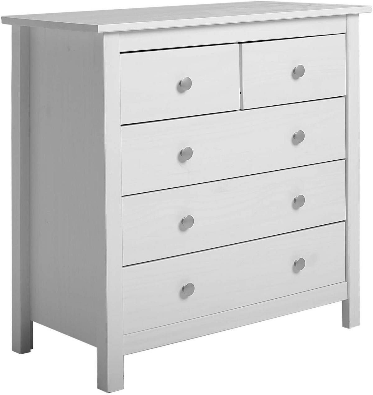 KOMMODE 79/80/40 Berna Weiß - Weiß, Holz (79/80/40cm)