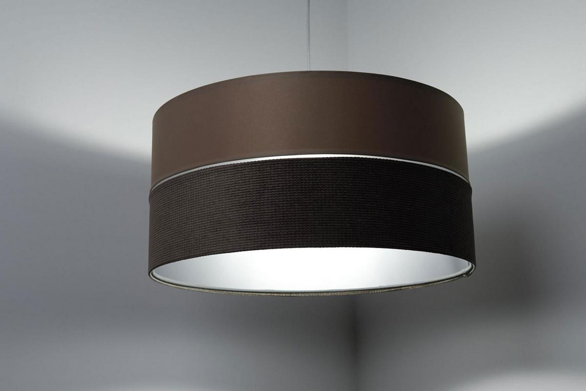 HÄNGELEUCHTE Beige 60/30 cm - Beige/Braun, Kunststoff (60/1/30cm) - ONZENO