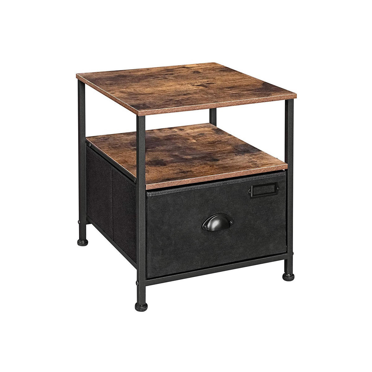 BEISTELLTISCH NACHTTISCH - Braun, Holzwerkstoff (41/41/47cm) - Hansiro