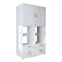 WASCHMASCHINENSCHRANK Serie 3 134cm Breit, 240cm Hoch - Weiß, Holzwerkstoff (134/240/67cm)