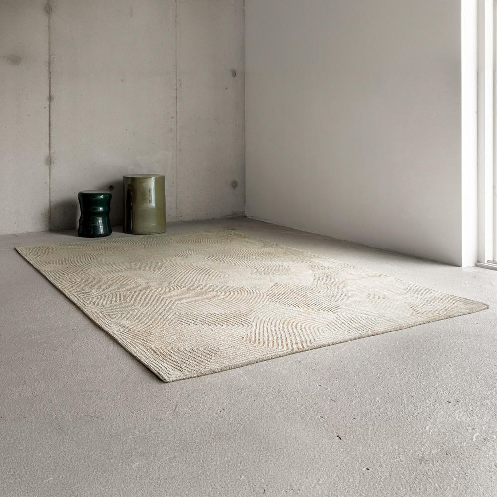 TEPPICH Shell Beige Meditation 170/240 cm - Beige, Textil (170/240cm) - Louis De Poortere