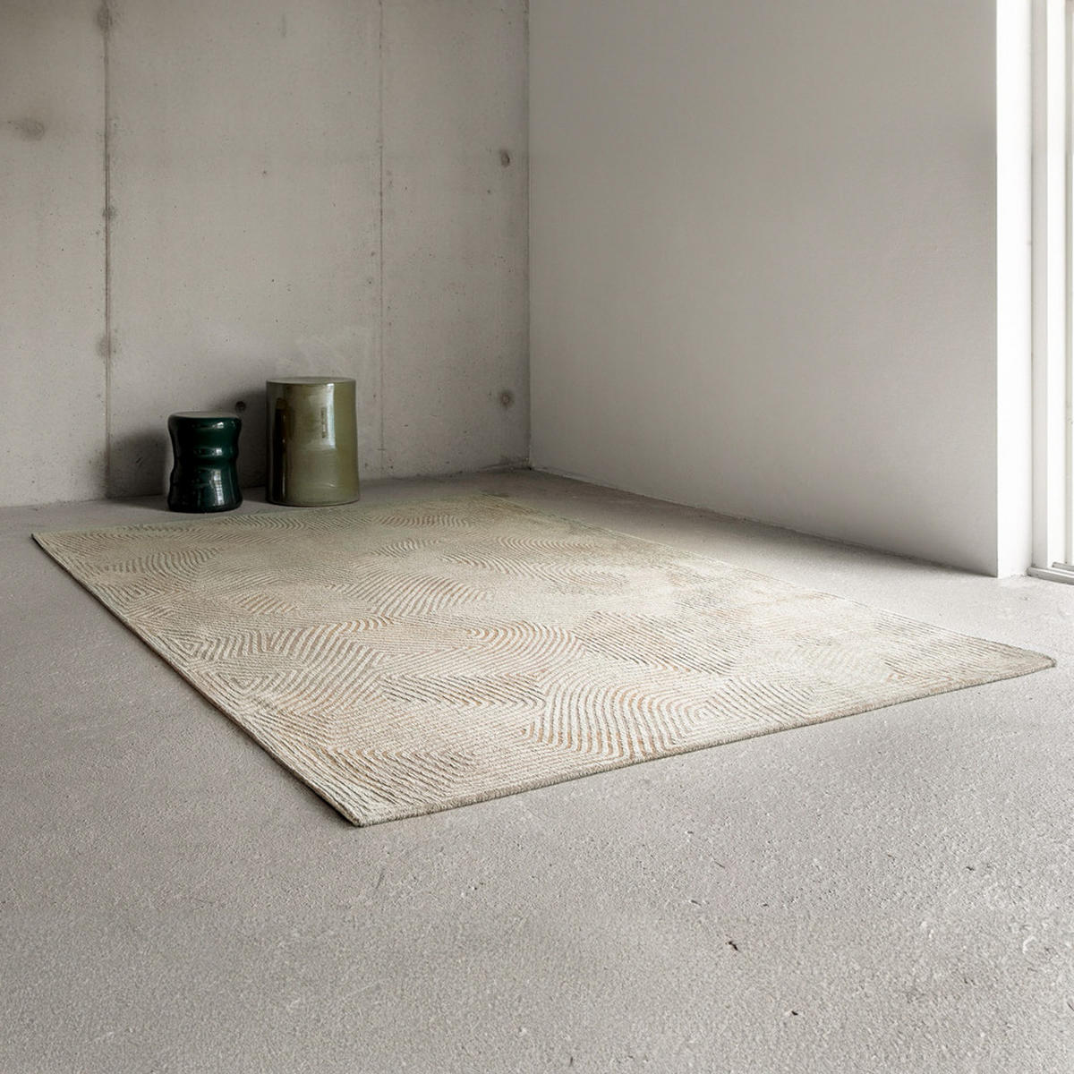 TEPPICH Shell Beige Meditation 170/240 cm - Beige, Textil (170/240cm) - Louis De Poortere