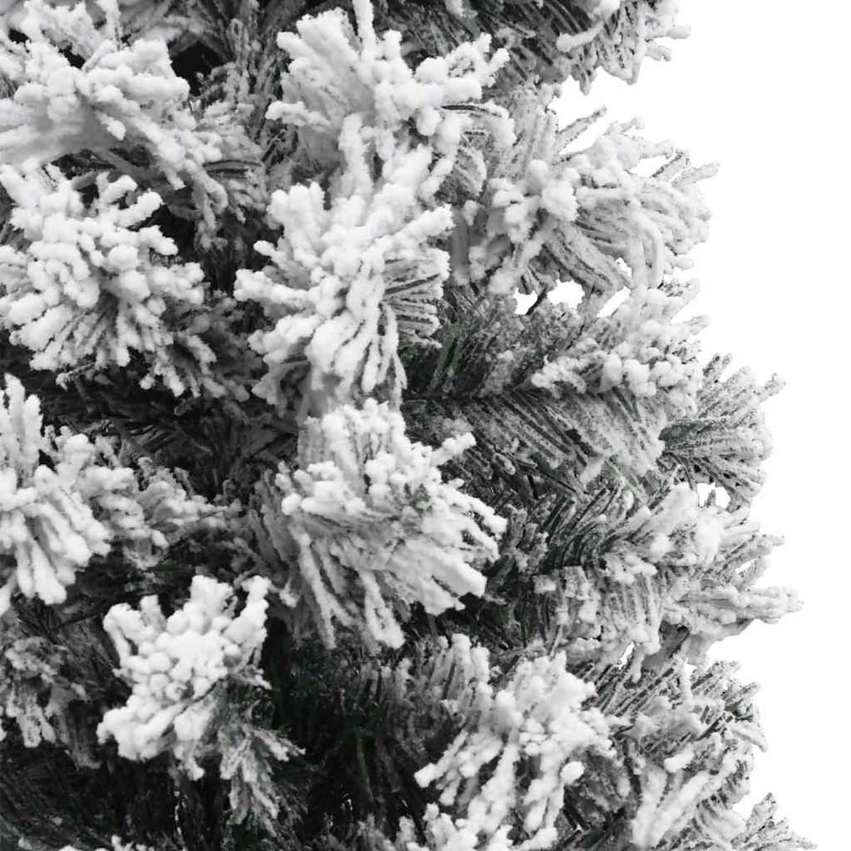 WEIHNACHTSBAUM Künstlicher Schlank Mit Schnee Grün 150 Cm Pvc - Grün, Kunststoff (150cm) - vidaXL