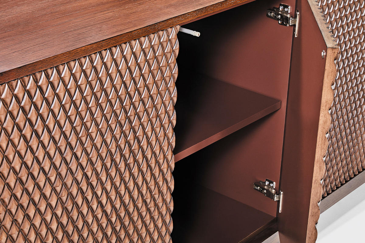 SIDEBOARD COPAS Braun Holz - Braun, Eichenholz/Holz (180/85/40cm) - KAWOLA