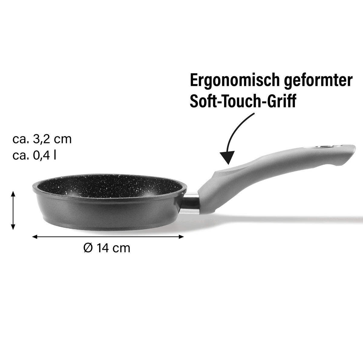 BRATPFANNE - Grau, Metall (14cm) - Stoneline