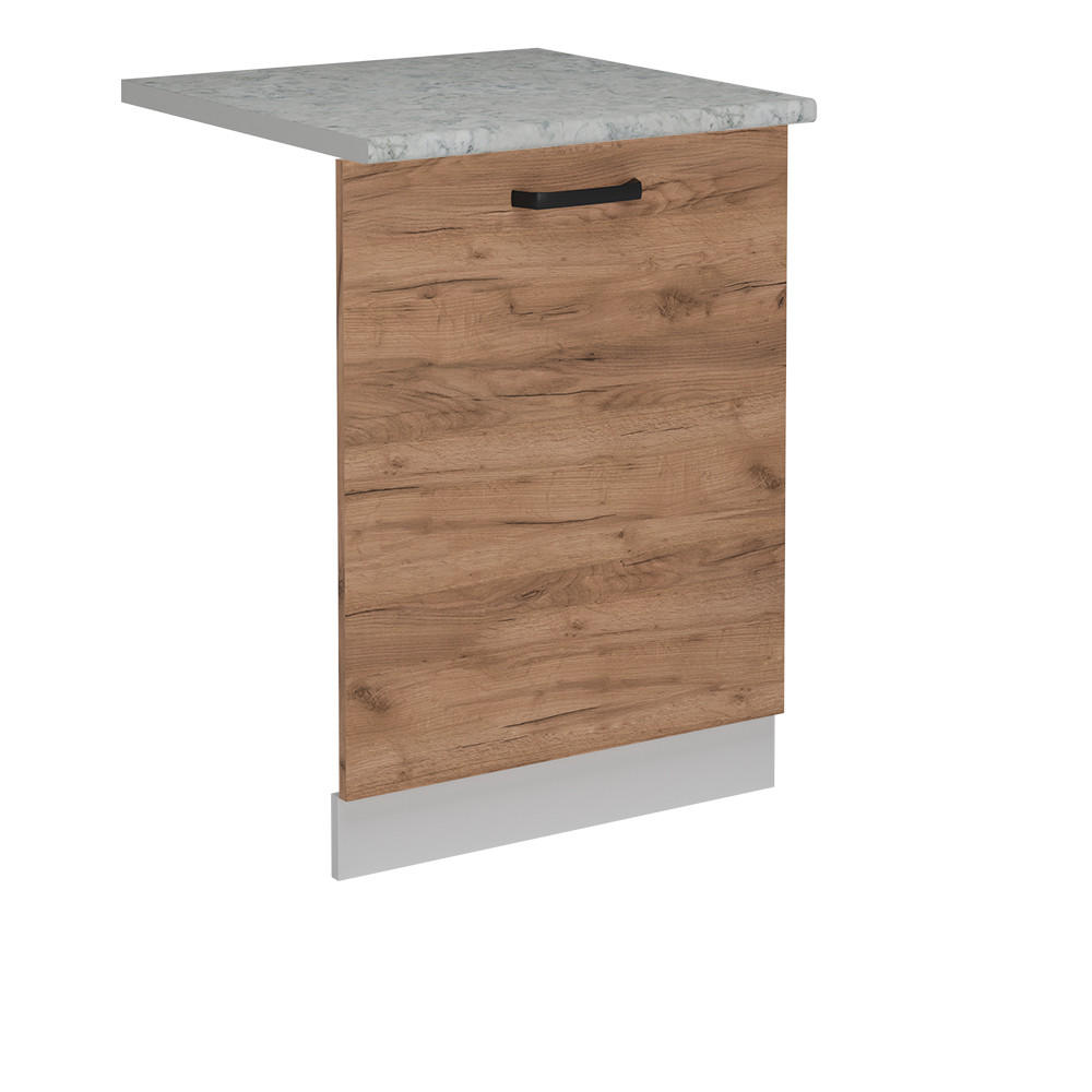 DISKMASKINENS FRONTPANEL R-Line Goldkraft ek 60 cm , AP Marble Honungsek, Vit 81.8/60/60 cm