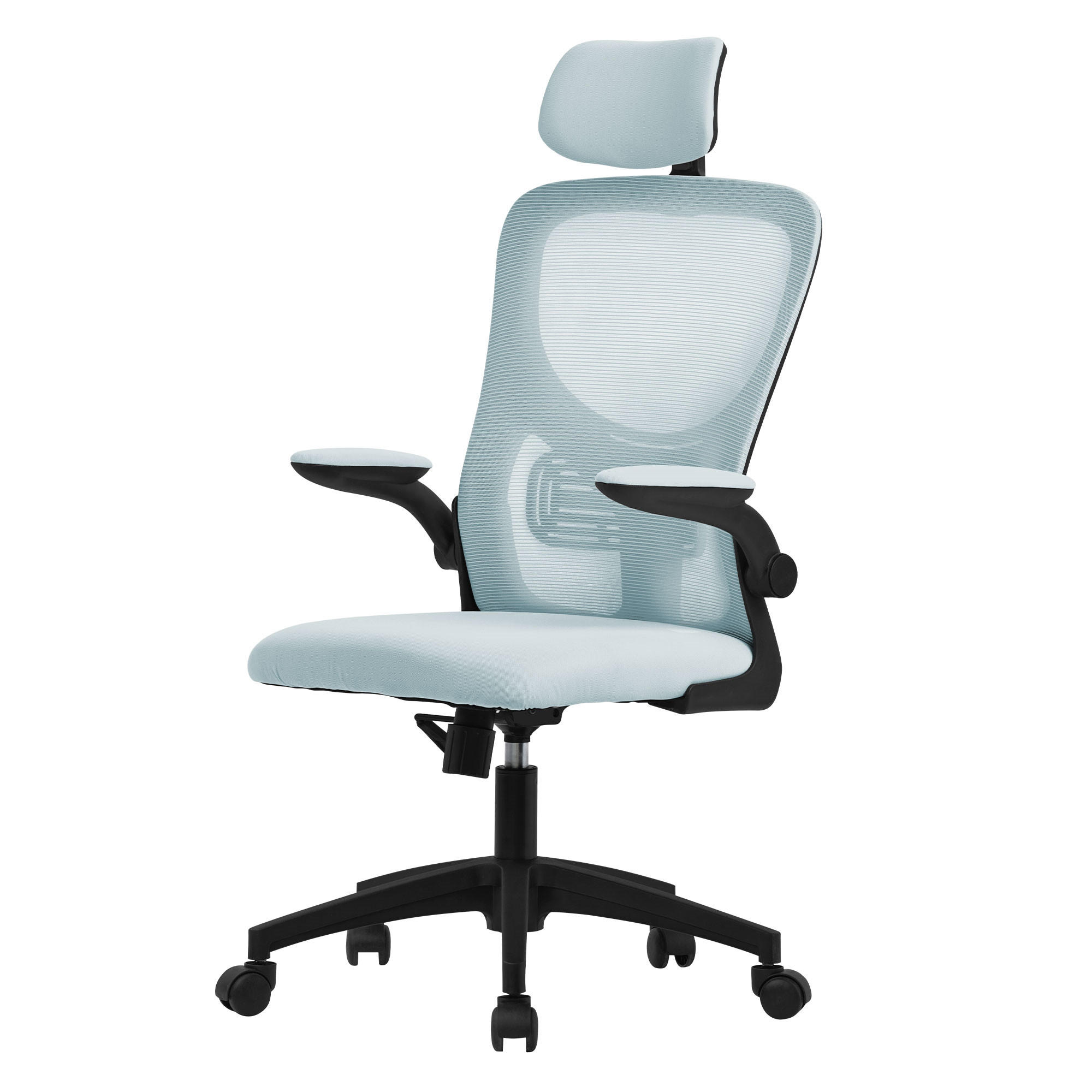 SCHREIBTISCHSTUHL Ergonomic blau - Blau, Kunststoff (60.5/121/60cm) - ML-DESIGN