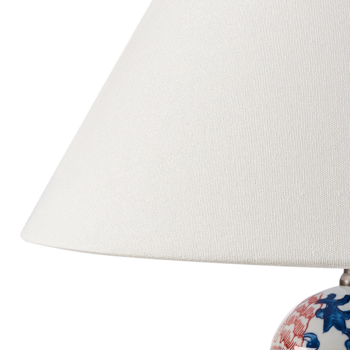 TISCHLAMPE Weiß Verusa - Blau/Rot, Keramik (41/41/65cm) - Beliani