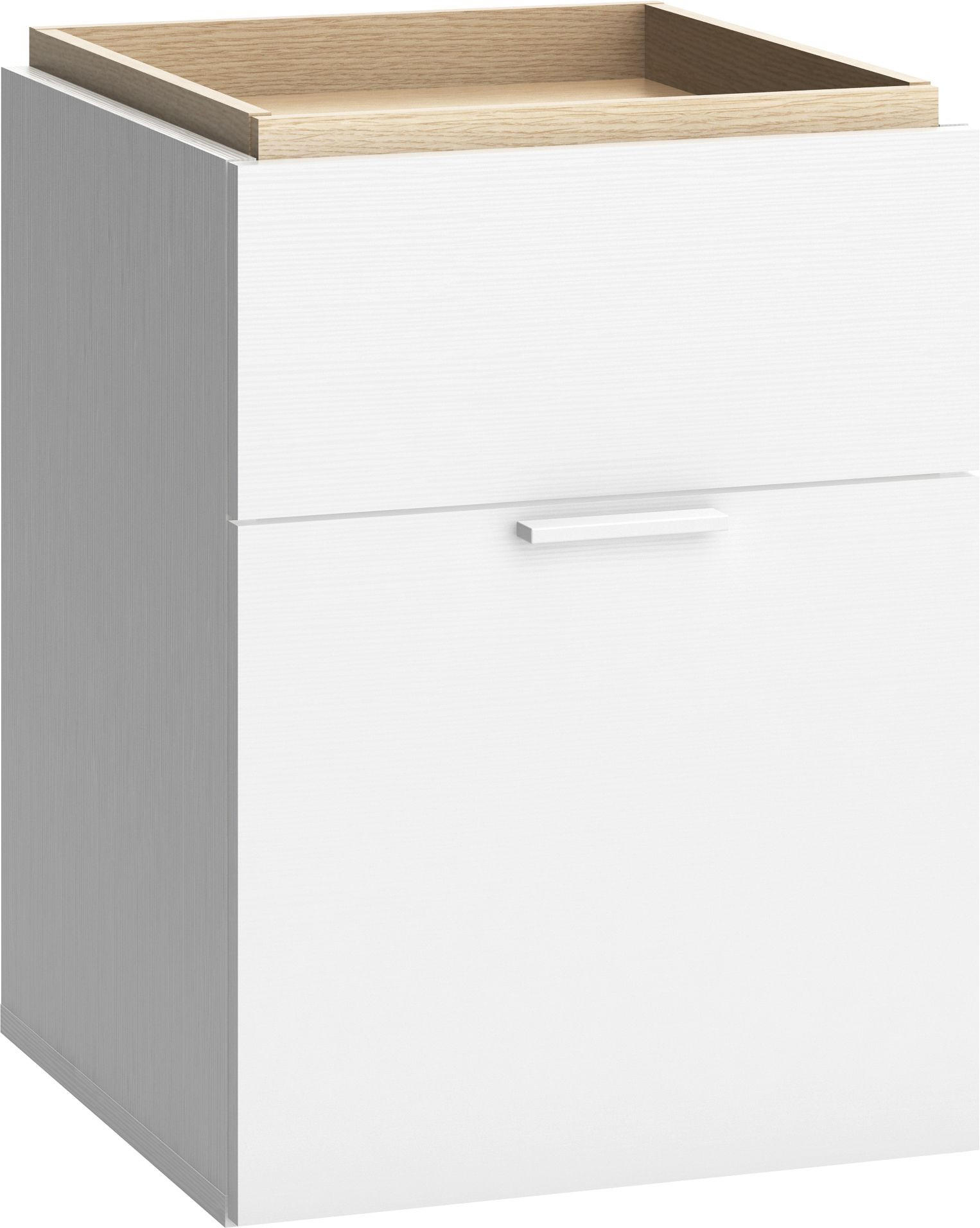 NACHTTISCH 4 YOU - Weiß, Holzwerkstoff (40.5/56/42cm) - Vox Möbel