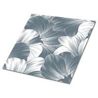 FLIESENAUFKLEBER 9 Stück 30x30 cm selbstklebend Blumen - Grau, Textil (30/1.6/30cm) - TULUP