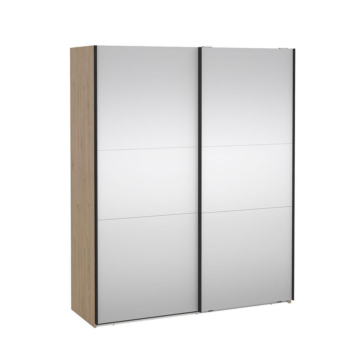 SCHIEBETÜRENSCHRANK, Como, Eiche, Holzwerkstoff, 179 x 67 x 221 cm - Eichefarben, Holzwerkstoff (179/221/67cm) - ebuy24
